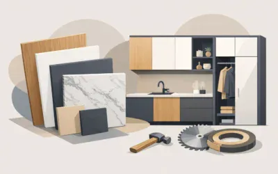 Srovnání materiálů pro vestavný nábytek